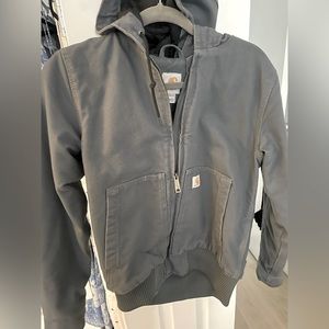 Carhartt - Women’s Loose Fit Washed Duck Active Jacket - Size XS - Magnesium